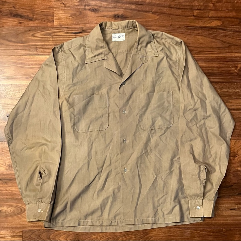 Vintage ‘60s button-up dress-shirt by Cranbrook with pearlized button detail